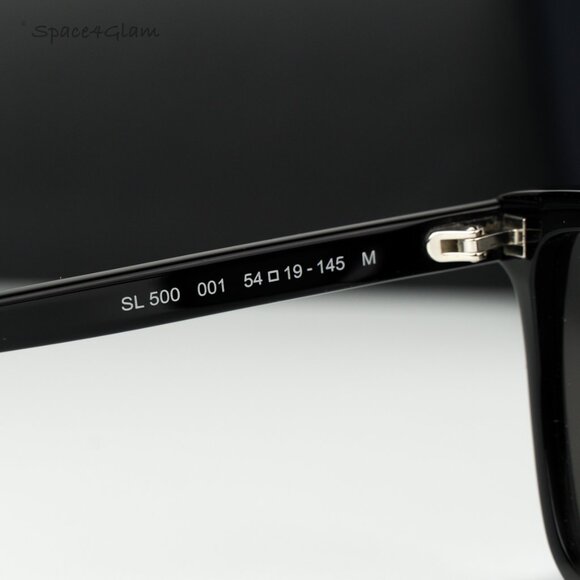 Saint Laurent Men Sunglasses Black Square SL500 001 BRAND NEW - Picture 6 of 11
